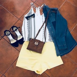 Mudd racerback trapeze tank